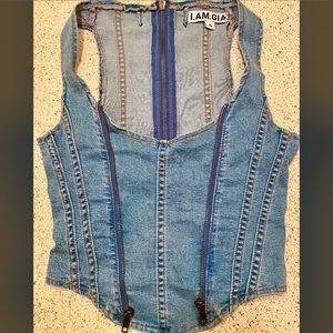 I.Am.Gia Denim Corset Top - Coco Jianna